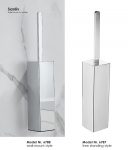 Modern Chrome Square Toilet Brush Holder 6787 for hotel projects