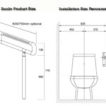 Handicap Toilet U-Shape Grab Bar with Leg Support